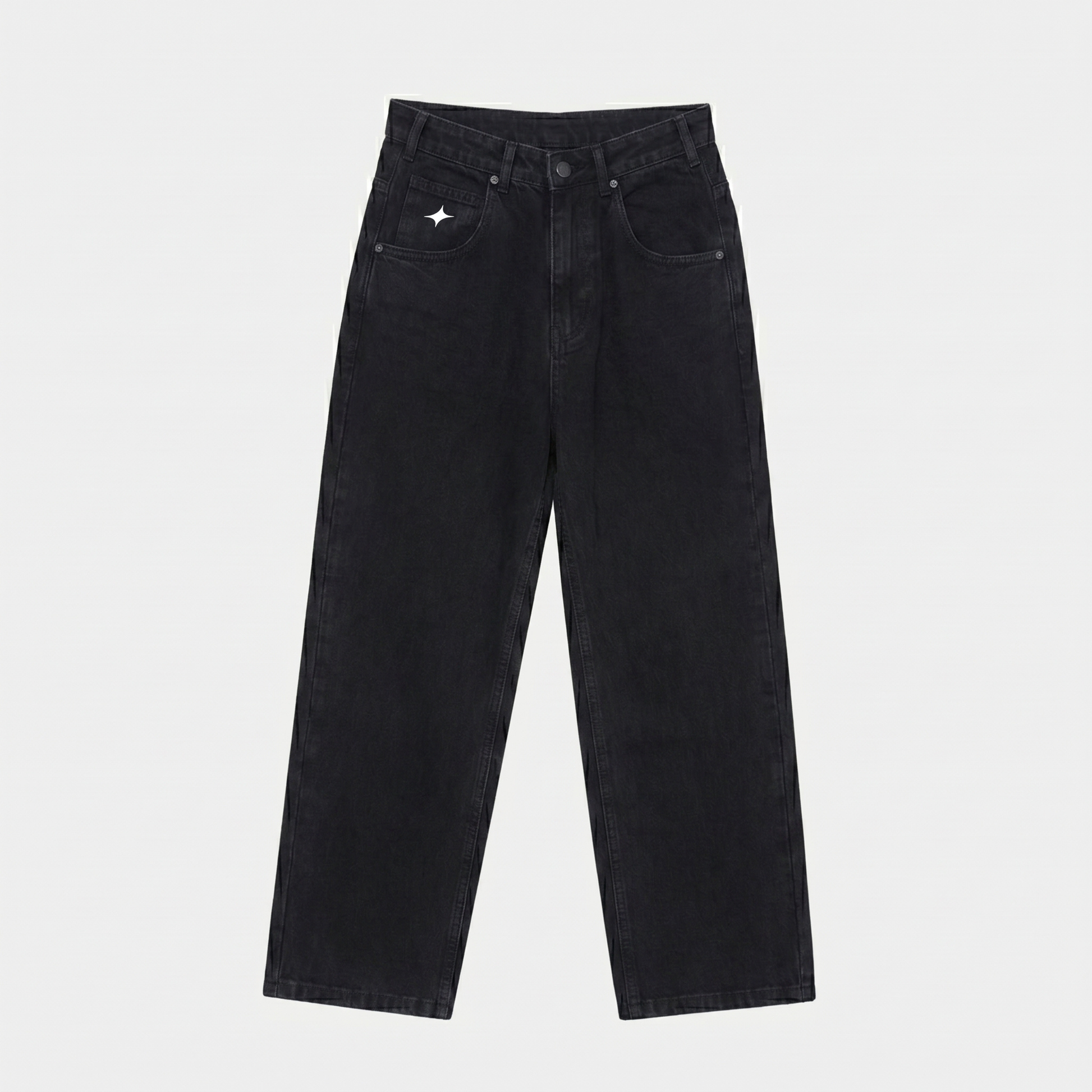 Onu Denim Jeans - 001 in Black — front