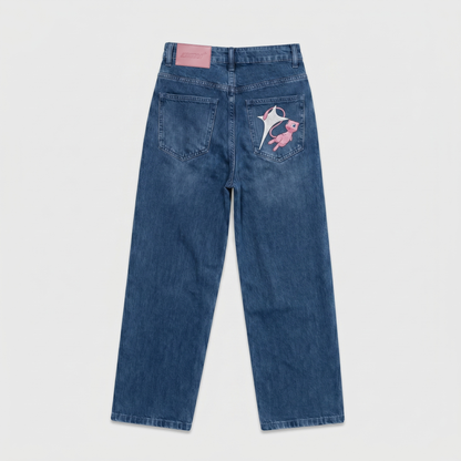Onu Denim Jeans - 001 in Blue — back